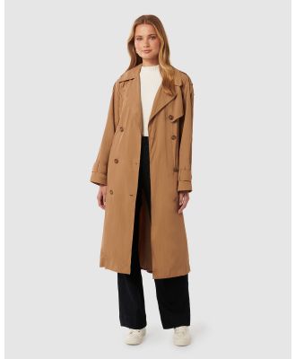 Forever New - Alexis Summer Trench Coat - Trench Coats (Brown) Alexis Summer Trench Coat