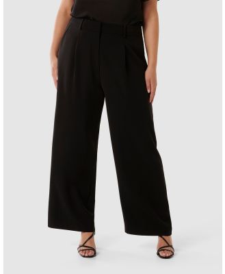 Forever New Curve - Primrose Curve High Waisted Pants - Pants (Black) Primrose Curve High Waisted Pants