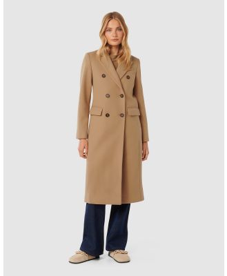 Forever New - Florence Double Breasted Coat - Coats & Jackets (brown) Florence Double Breasted Coat
