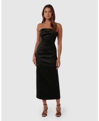 Forever New - Gina Tie Up Strapless Dress - Bridesmaid Dresses (Black) Gina Tie Up Strapless Dress
