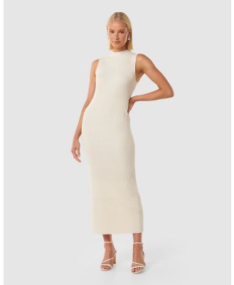 Forever New - Lexi Sleeveless Self Knit Midi Dress - Dresses (Cream) Lexi Sleeveless Self Knit Midi Dress
