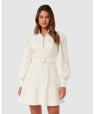 Forever New - Maeve Lace Detail Mini Dress - Dresses (white) Maeve Lace Detail Mini Dress