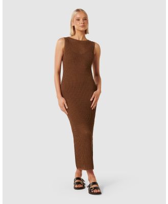 Forever New - Paige Pointelle Knit Dress - Dresses (Ponyskin) Paige Pointelle Knit Dress