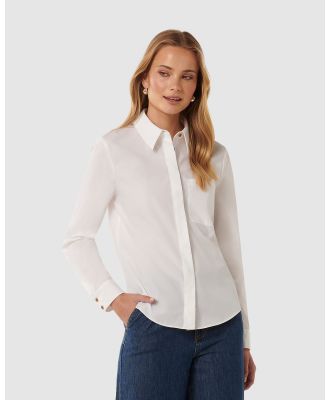 Forever New - Paige Poplin Shirt - Shirts & Polos (White) Paige Poplin Shirt