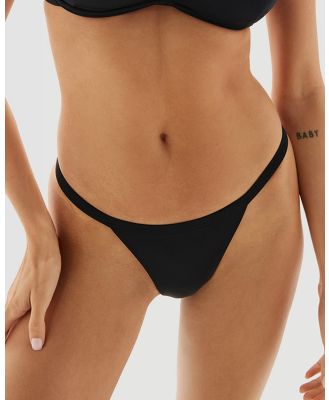 Form and Fold - The Bare Low Rise Bottom - Bikini Bottoms (Black) The Bare Low-Rise Bottom