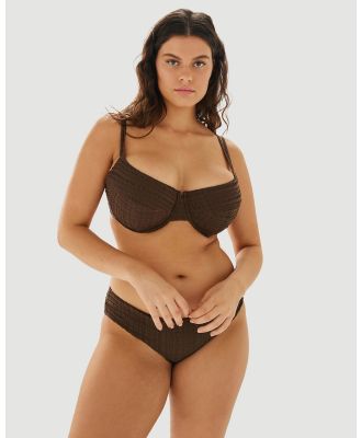 Form and Fold - The Base Underwire D G Top - Bikini Tops (Espresso) The Base Underwire D-G Top