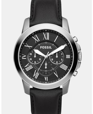 Fossil - Grant Black Analogue Watch - Watches (Black) Grant Black Analogue Watch