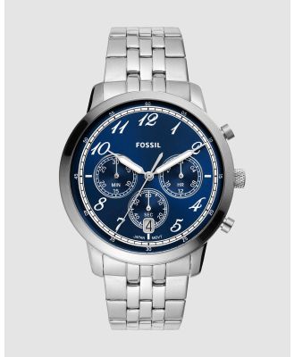 Fossil - Neutra Silver Tone Chronograph Watch - Watches (Silver) Neutra Silver Tone Chronograph Watch