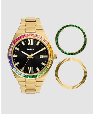 Fossil - Scarlette Gold Tone Analogue Watch - Watches (Multicolor) Scarlette Gold Tone Analogue Watch
