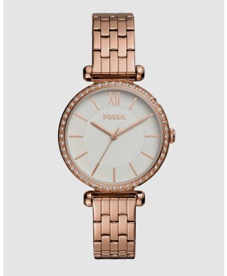 Fossil - Tillie Rose Gold Tone Analogue Watch - Watches (ROSE GOLD) Tillie Rose Gold-Tone Analogue Watch