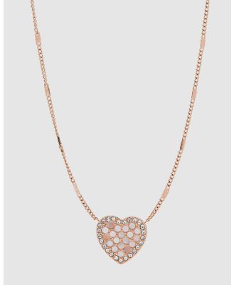 Fossil - Vintage Glitz Rose Gold Tone Necklace - Jewellery (Rose Gold) Vintage Glitz Rose Gold-Tone Necklace