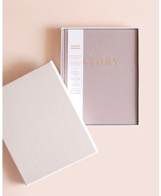 Fox & Fallow - My Story Memoir Journal Grey Boxed - Home (Grey) My Story Memoir Journal Grey Boxed
