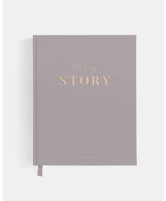 Fox & Fallow - My Story Memoir Journal Grey - Home (Grey) My Story Memoir Journal Grey