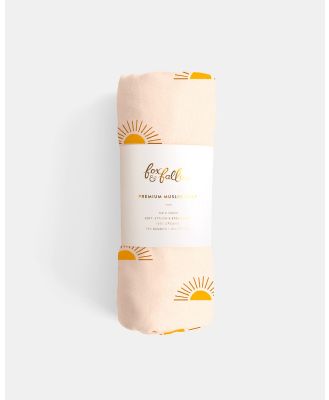 Fox & Fallow - Suns Cream Organic Muslin Wrap Swaddle - Accessories (Cream) Suns Cream Organic Muslin Wrap Swaddle