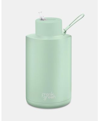 Frank Green - 68oz Stainless Steel Ceramic Reusable Bottle with Straw Lid Mint Gelato - Home (Mint Gelato) 68oz Stainless Steel Ceramic Reusable Bottle with Straw Lid Mint Gelato