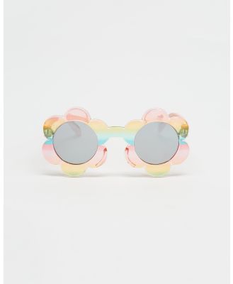 Frankie Ray - Baby Daisy Baby Flower Sunglasses   Babies - Sunglasses (Crystal Front Rainbow & Pink Rubber Temple) Baby Daisy Baby Flower Sunglasses - Babies