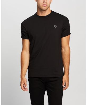 Fred Perry - Ringer T Shirt - T-Shirts & Singlets (102 Black) Ringer T-Shirt