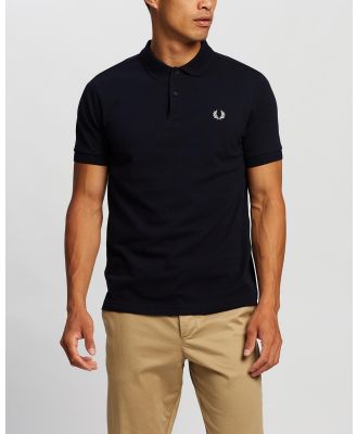 Fred Perry - Slim Fit Polo Shirt - Shirts & Polos (Navy & White) Slim Fit Polo Shirt