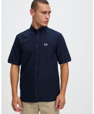 Fred Perry - SS Oxford Shirt - Shirts & Polos (Navy) SS Oxford Shirt