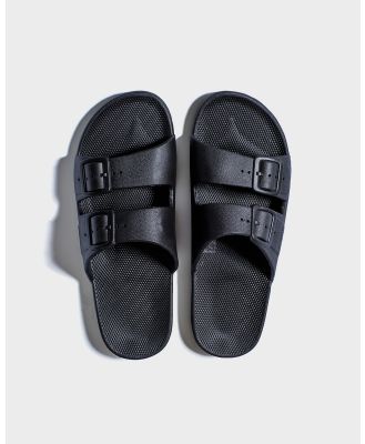 Freedom Moses - Slides   Kids - Casual Shoes (Black) Slides - Kids