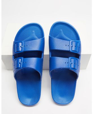 Freedom Moses - Slides   Kids - Casual Shoes (Blue) Slides - Kids