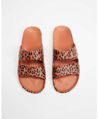 Freedom Moses - Slides   Kids - Casual Shoes (Leo Toffee) Slides - Kids