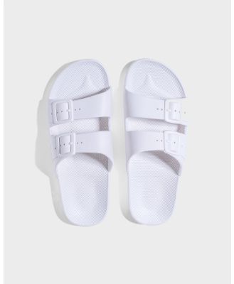 Freedom Moses - Slides   Kids - Casual Shoes (White) Slides - Kids