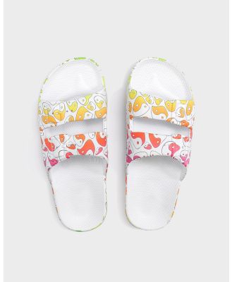 Freedom Moses - Slides   Unisex - Casual Shoes (YinPop White) Slides - Unisex