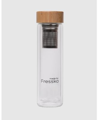 Fressko - LIFT 500ml Insulated Glass Flask - Home (Neutral) LIFT 500ml Insulated Glass Flask