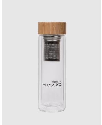 Fressko - Tour 400ml Insulated Glass Flask - Home (Neutral) Tour 400ml Insulated Glass Flask