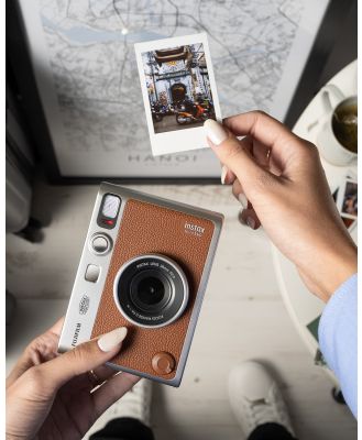 Fujifilm - Instax Mini Evo - Home (Brown) Instax Mini Evo