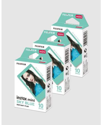 Fujifilm - Instax Mini Film 30 Pack - Home (Blue) Instax Mini Film 30 Pack