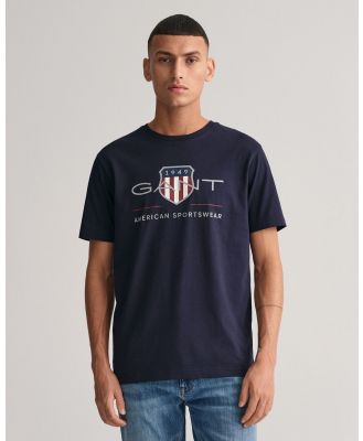 Gant - Archive Shield T Shirt - T-Shirts & Singlets (EVENING BLUE) Archive Shield T-Shirt