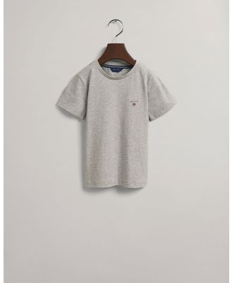 Gant - Kids Original T Shirt - T-Shirts & Singlets (LIGHT GREY MELANGE) Kids Original T-Shirt