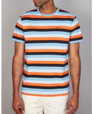 Gant - Multistripe T Shirt - T-Shirts & Singlets (MULTICOLOR) Multistripe T-Shirt