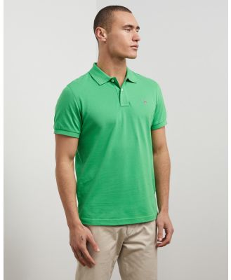 Gant - Original Pique SS Rugger - Shirts & Polos (Mid Green) Original Pique SS Rugger