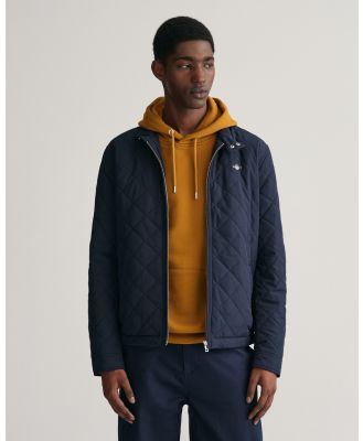 Gant - Quilted Windcheater - Coats & Jackets (EVENING BLUE) Quilted Windcheater
