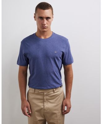 Gant - Shield SS T Shirt - T-Shirts & Singlets (Dark Jean) Shield SS T-Shirt