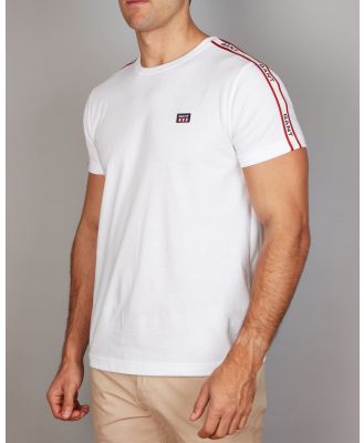 Gant - Shoulder Tape T Shirt - T-Shirts & Singlets (WHITE) Shoulder Tape T-Shirt