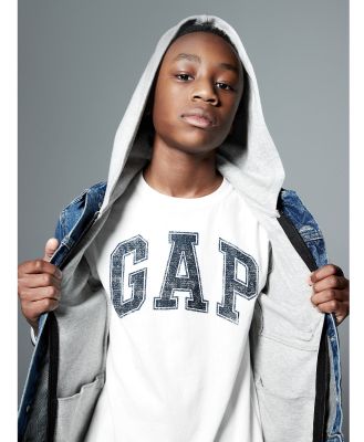 Gap - Kids Gap Logo T Shirt - Short Sleeve T-Shirts (WHITE) Kids Gap Logo T-Shirt