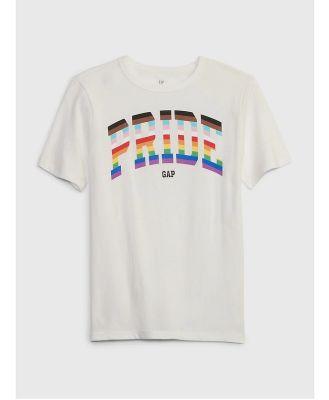Gap - Kids Graphic T Shirt - Short Sleeve T-Shirts (WHITE) Kids Graphic T-Shirt
