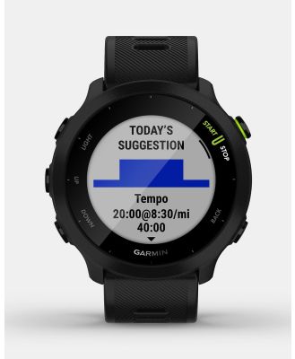Garmin - Forerunner 55 GPS Running Watch - Fitness Trackers (Black) Forerunner 55 GPS Running Watch