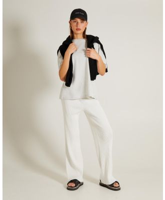 General Pants Co. Basics - Oversized Short Sleeve T Shirt - Short Sleeve T-Shirts (GREY MARLE) Oversized Short Sleeve T-Shirt