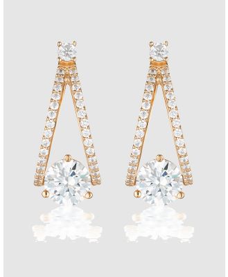 Georgini - Champagne Rose Gold Earrings - Jewellery (Rose Gold) Champagne Rose Gold Earrings