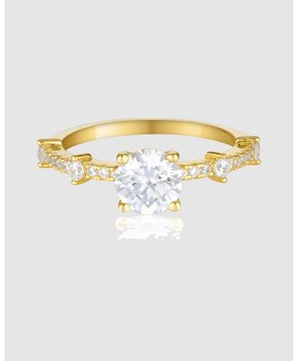 Georgini - Gala Solitaire Gold Ring - Jewellery (Gold) Gala Solitaire Gold Ring