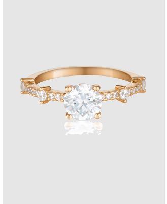 Georgini - Gala Solitaire Rose Gold Ring - Jewellery (Rose Gold) Gala Solitaire Rose Gold Ring