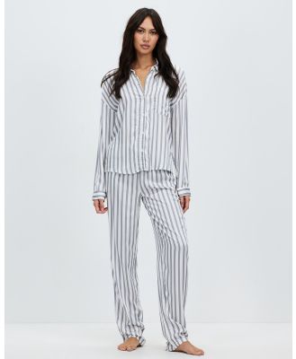 Gingerlilly - Inga Stripe Viscose PJ - Sleepwear (Grey) Inga Stripe Viscose PJ