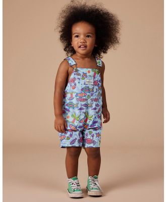 Goldie + Ace - Burton Daydream Island Lightweight Overalls   Babies Kids - Sleeveless (Crystal Clear) Burton Daydream Island Lightweight Overalls - Babies-Kids