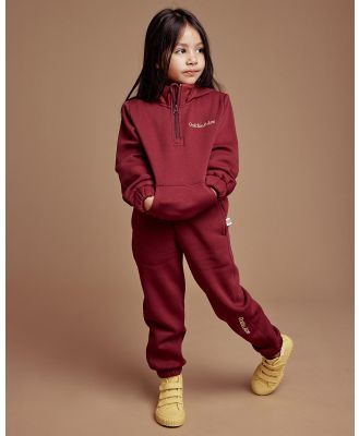 Goldie + Ace - Dylan Hooded Sweater   Babies Kids - Hoodies (Brick Burgundy) Dylan Hooded Sweater - Babies-Kids
