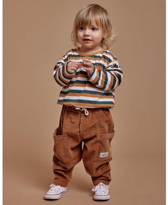 Goldie + Ace - Kit Corduroy Pocket Pants   THE ICONIC EXCLUSIVE   Babies Kids - Pants (Teddy Brown) Kit Corduroy Pocket Pants - THE ICONIC EXCLUSIVE - Babies-Kids